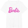 imageBarbie  Classic Script Pink Logo TShirtWhite