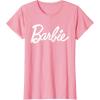 imageBarbie  Classic Script White Logo TShirtPink