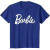 imageBarbie  Classic Script White Logo TShirtRoyal Blue