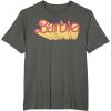 imageBarbie  Comic Book Logo TShirtAsphalt Grey