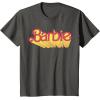 imageBarbie  Comic Book Logo TShirtAsphalt Grey
