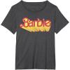 imageBarbie  Comic Book Logo TShirtDark Heather Grey