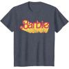 imageBarbie  Comic Book Logo TShirtHeather Blue