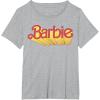 imageBarbie  Comic Book Logo TShirtHeather Grey