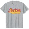 imageBarbie  Comic Book Logo TShirtHeather Grey
