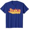 imageBarbie  Comic Book Logo TShirtRoyal Blue
