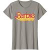 imageBarbie  Comic Book Logo TShirtSlate Grey