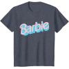 imageBarbie  Pink and Blue Logo TShirtHeather Blue
