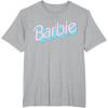 imageBarbie  Pink and Blue Logo TShirtHeather Grey