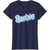 imageBarbie  Pink and Blue Logo TShirtNavy Blue