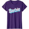 imageBarbie  Pink and Blue Logo TShirtPurple
