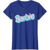 imageBarbie  Pink and Blue Logo TShirtRoyal Blue