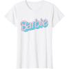 imageBarbie  Pink and Blue Logo TShirtWhite