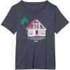 imageBarbie All I Want for Christmas is a Malibu Dreamhouse TShirtHeather Blue