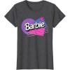 imageBarbie Retro Logo TShirtDark Heather Grey