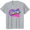 imageBarbie Retro Logo TShirtHeather Grey