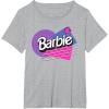imageBarbie Retro Logo TShirtHeather Grey