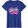 imageBarbie Retro Logo TShirtRoyal Blue