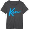 imageKen Current Script Logo TShirtDark Heather Grey