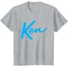 imageKen Current Script Logo TShirtHeather Grey