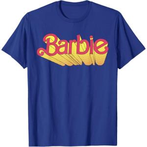 imageBarbie  Comic Book Logo TShirtRoyal Blue