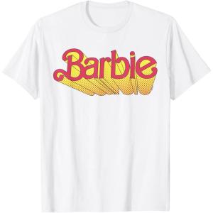 imageBarbie  Comic Book Logo TShirtWhite