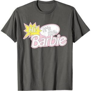 imageBarbie  Hi Its Me Barbie TShirtAsphalt Grey