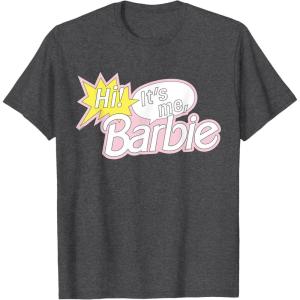 imageBarbie  Hi Its Me Barbie TShirtDark Heather Grey