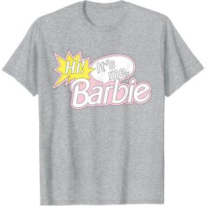 imageBarbie  Hi Its Me Barbie TShirtHeather Grey