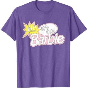 imageBarbie  Hi Its Me Barbie TShirtPurple Heather