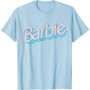 imageBarbie  Pink and Blue Logo TShirtBaby Blue