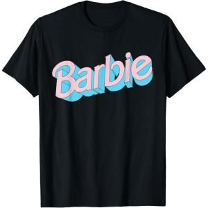 imageBarbie  Pink and Blue Logo TShirtBlack