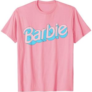 imageBarbie  Pink and Blue Logo TShirtPink