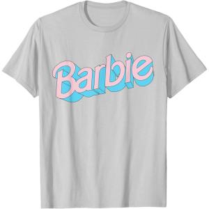 imageBarbie  Pink and Blue Logo TShirtSilver Grey