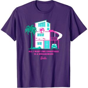 imageBarbie All I Want for Christmas is a Dreamhouse TShirtPurple