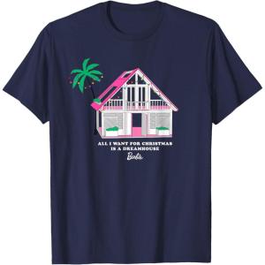 imageBarbie All I Want for Christmas is a Malibu Dreamhouse TShirtNavy Blue