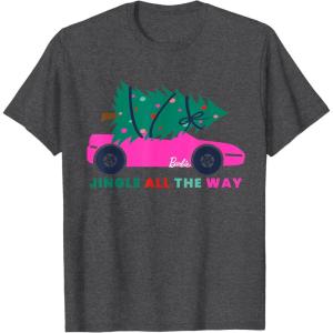 imageBarbie Jingle All the Way TShirtDark Heather Grey