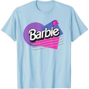 imageBarbie Retro Logo TShirtBaby Blue
