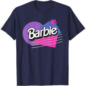 imageBarbie Retro Logo TShirtNavy Blue