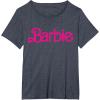 imageBarbie 1980s Logo TShirtHeather Blue