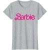 imageBarbie 1980s Logo TShirtHeather Grey