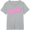 imageBarbie Pink Logo TShirtHeather Grey