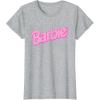 imageBarbie Pink Logo TShirtHeather Grey