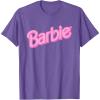 imageBarbie Pink Logo TShirtPurple Heather