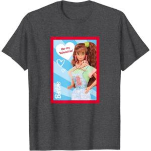 imageBarbie  Be My Valentine TShirtDark Heather Grey