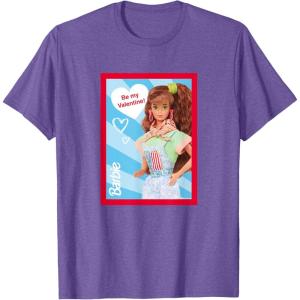 imageBarbie  Be My Valentine TShirtPurple Heather