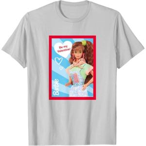 imageBarbie  Be My Valentine TShirtSilver Grey