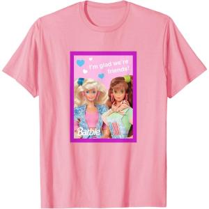imageBarbie  Im Glad Were Friends Valentine TShirtPink