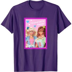 imageBarbie  Im Glad Were Friends Valentine TShirtPurple