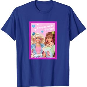 imageBarbie  Im Glad Were Friends Valentine TShirtRoyal Blue
